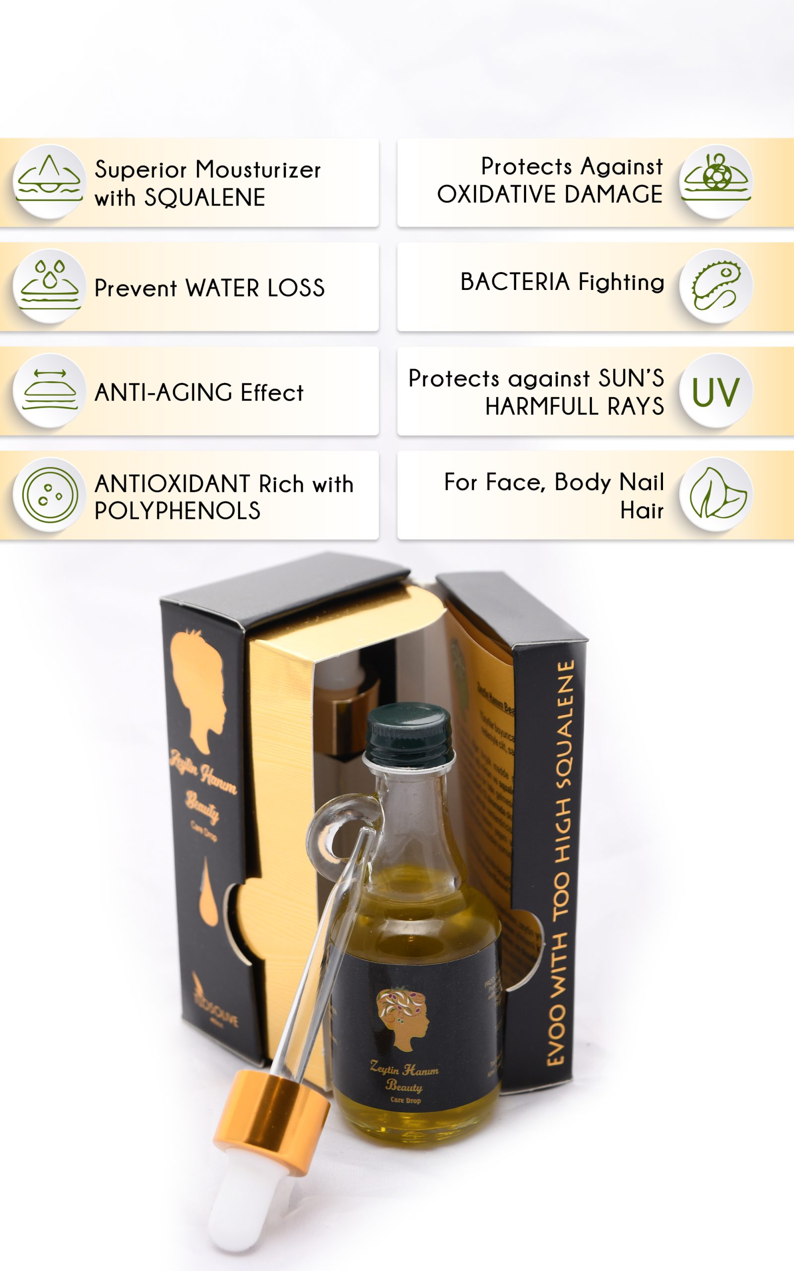 Zeytin Hanım Beauty Çok Yüksek Skualenli Zeytinyağı / ( %20 Skualen ) - Görsel 9