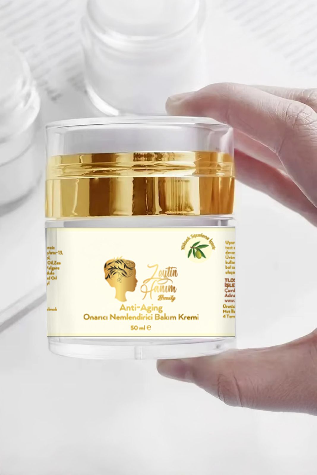 Zeytin Hanım Beauty Anti-Aging Onarıcı Nemlendirici Bakım Kremi / 50ml - Görsel 2